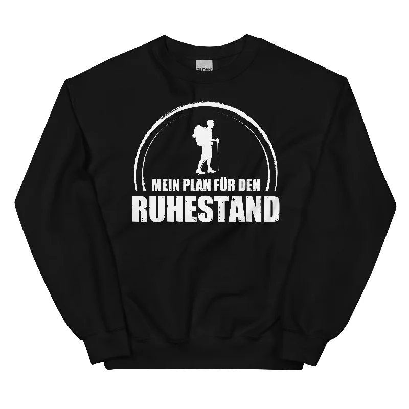 Mein Plan Fur Den Ruhestand - Sweatshirt (Unisex) Hoodie with Button Placket Classic Preppy Mein Plan Fur Den Ruhestand - Sweatshirt (Unisex) Hoodie with Button Placket Classic Preppy