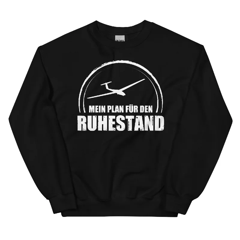 Mein Plan Fur Den Ruhestand 2 - Sweatshirt (Unisex) Hoodie with Hem Raw Edge Edgy Unfinished Mein Plan Fur Den Ruhestand 2 - Sweatshirt (Unisex) Hoodie with Hem Raw Edge Edgy Unfinished