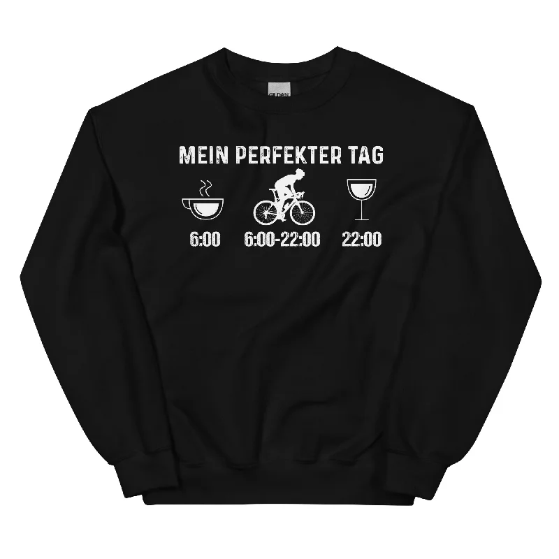 Mein Perfekter Tag 1 - Sweatshirt (Unisex) Hoodie with Elastic Cuffs Stretchable Comfortable