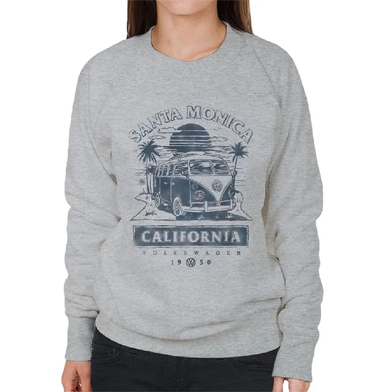Volkswagen California Sunset Camper Women's Sweatshirt Hoodie with Ribbed Hem Stretchable Secure Volkswagen California Sunset Camper Women's Sweatshirt Hoodie with Ribbed Hem Stretchable Secure