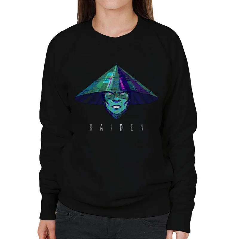 Mortal Kombat Raiden Face Women's Sweatshirt Hoodie with Drop Shoulder Relaxed Streetwear Mortal Kombat Raiden Face Women's Sweatshirt Hoodie with Drop Shoulder Relaxed Streetwear