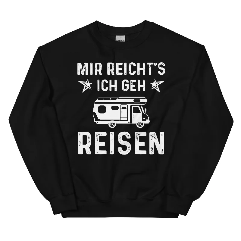 Mir Reicht's Ich Gen Reisen - Sweatshirt (Unisex) Hoodie with Hem Ribbing Snug Secure Mir Reicht's Ich Gen Reisen - Sweatshirt (Unisex) Hoodie with Hem Ribbing Snug Secure