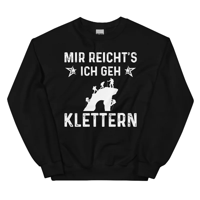 Mir Reicht's Ich Gen Klettern - Sweatshirt (Unisex) Hoodie with Button Classic Timeless Mir Reicht's Ich Gen Klettern - Sweatshirt (Unisex) Hoodie with Button Classic Timeless