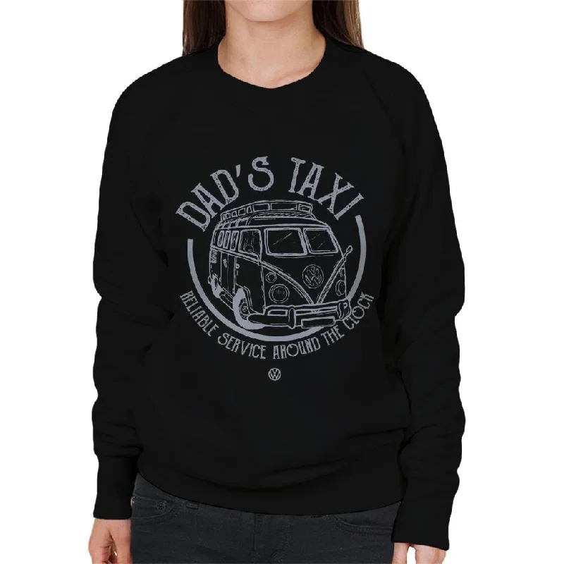 Volkswagen Reliable Service Dads Taxi Camper Women's Sweatshirt Hoodie with Hem Raw Edge Edgy Unfinished Volkswagen Reliable Service Dads Taxi Camper Women's Sweatshirt Hoodie with Hem Raw Edge Edgy Unfinished