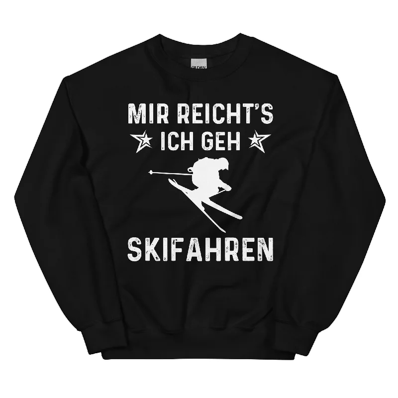 Mir Reicht's Ich Gen Skifahren - Sweatshirt (Unisex) Hoodie with Velcro Closure Adjustable Secure Mir Reicht's Ich Gen Skifahren - Sweatshirt (Unisex) Hoodie with Velcro Closure Adjustable Secure
