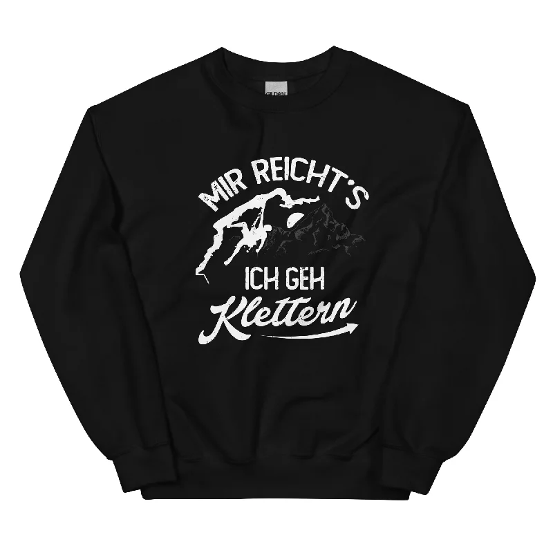 Mir reichts, ich geh Klettern - Sweatshirt (Unisex) Hoodie with Cropped Fit Short Trendy Mir reichts, ich geh Klettern - Sweatshirt (Unisex) Hoodie with Cropped Fit Short Trendy