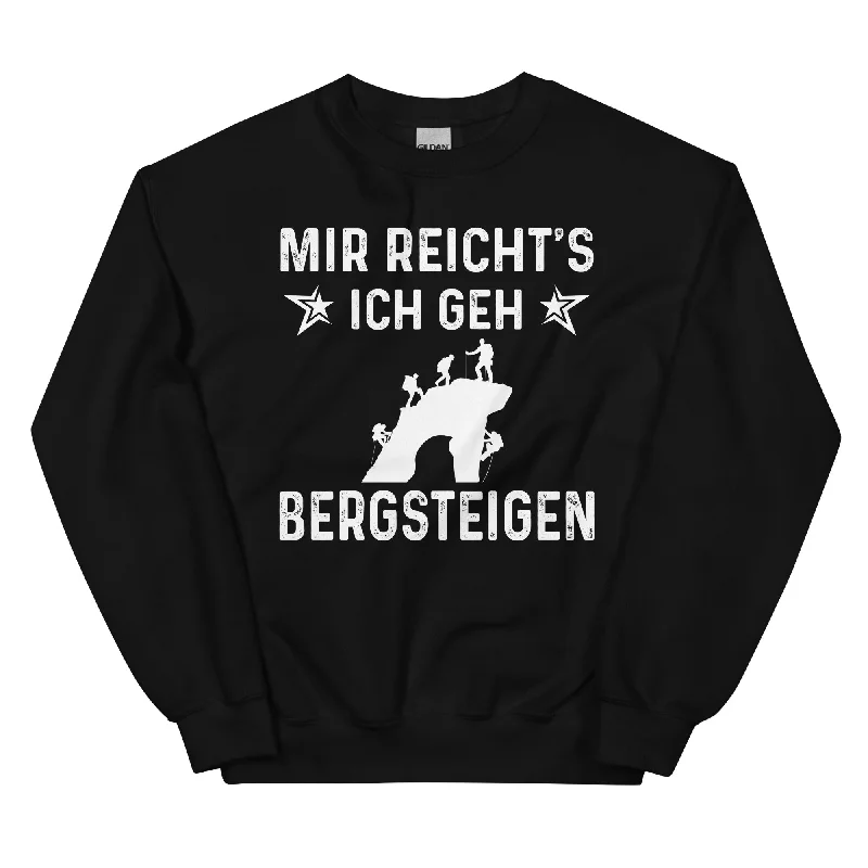 Mir Reicht's Ich Gen Bergsteigen - Sweatshirt (Unisex) Hoodie with Slim Fit Tailored Modern Mir Reicht's Ich Gen Bergsteigen - Sweatshirt (Unisex) Hoodie with Slim Fit Tailored Modern