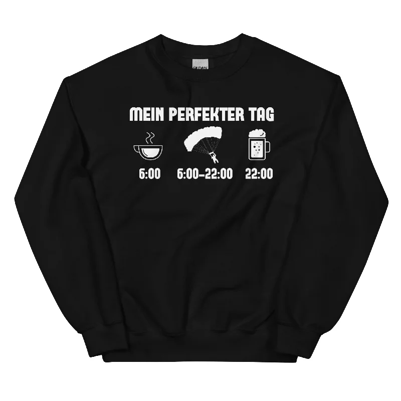 Mein Perfekter Tag 1 - Sweatshirt (Unisex) Hoodie with High-Low Hem Asymmetrical Trendy Mein Perfekter Tag 1 - Sweatshirt (Unisex) Hoodie with High-Low Hem Asymmetrical Trendy