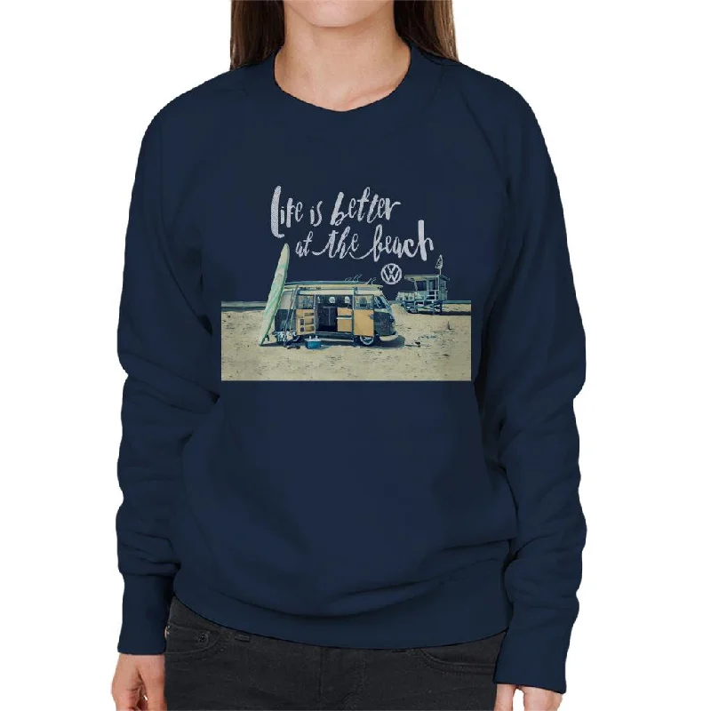 Volkswagen Beach Camper Women's Sweatshirt Hoodie with Strings Custom Fit Adjustable Volkswagen Beach Camper Women's Sweatshirt Hoodie with Strings Custom Fit Adjustable
