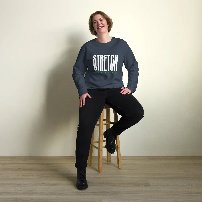Stretch Typography Graphic Women Organic Sweatshirt Hoodie with Color Block Contrast Stylish Stretch Typography Graphic Women Organic Sweatshirt Hoodie with Color Block Contrast Stylish