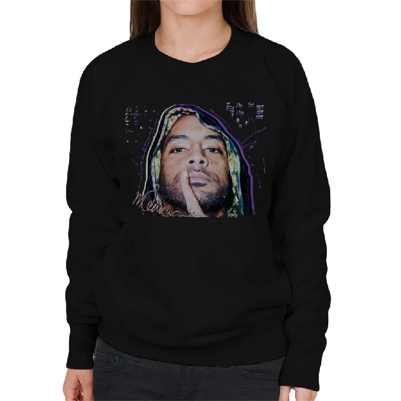 Sidney Maurer Original Portrait Of Rapper Booba Women's Sweatshirt Graphic Hoodie Design Print Sidney Maurer Original Portrait Of Rapper Booba Women's Sweatshirt Graphic Hoodie Design Print