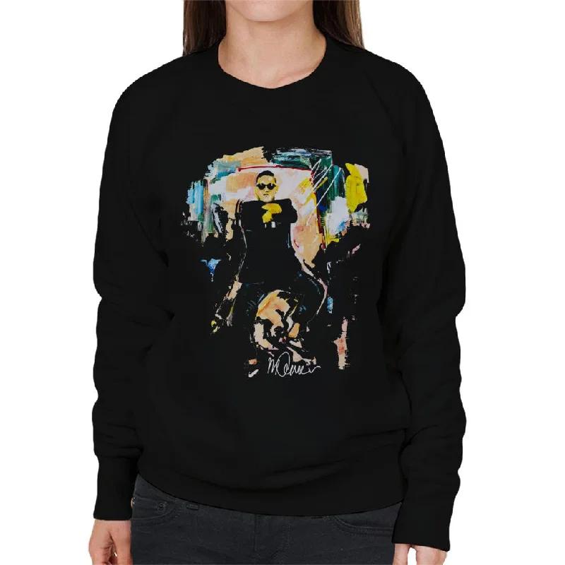Sidney Maurer Original Portrait Of Psy Gangnam Style Women's Sweatshirt Cotton Hoodie Fleece Lining Warmth Sidney Maurer Original Portrait Of Psy Gangnam Style Women's Sweatshirt Cotton Hoodie Fleece Lining Warmth