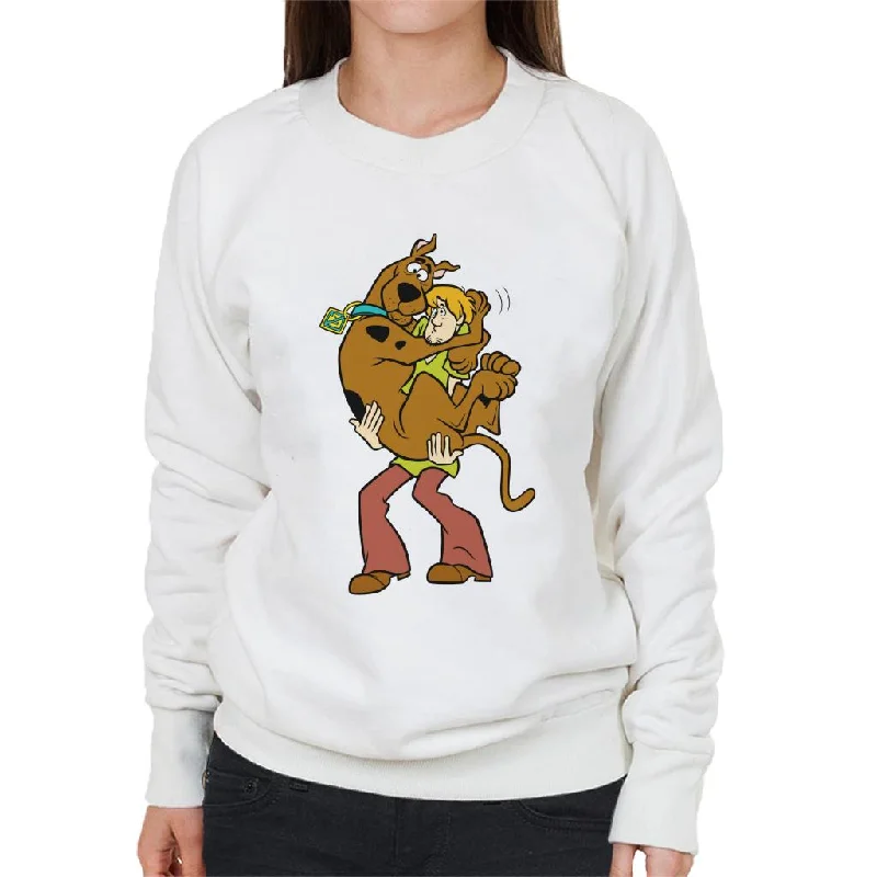 Scooby Doo Shaggy Holding Scooby Women's Sweatshirt Hoodie with Gradient Ombre Colorful Scooby Doo Shaggy Holding Scooby Women's Sweatshirt Hoodie with Gradient Ombre Colorful