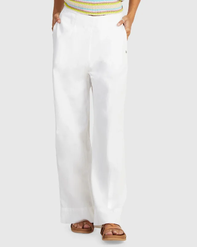 Womens Santorini Palazzo Pants Comfy Cargo Trousers