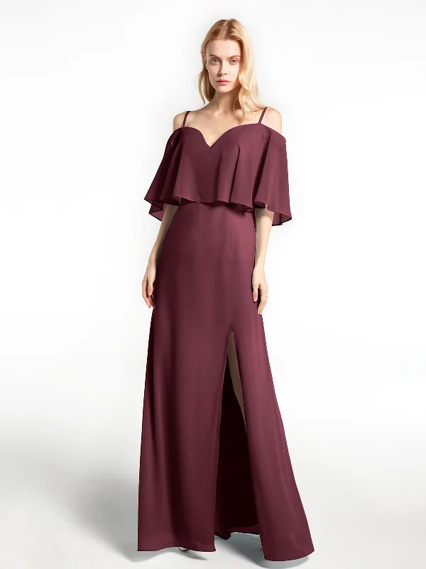 Ruffled Cold Shoulder Maxi Dress with Flounce Overlay Cabernet Casual Maxi Dress with Pockets Ruffled Cold Shoulder Maxi Dress with Flounce Overlay Cabernet Casual Maxi Dress with Pockets