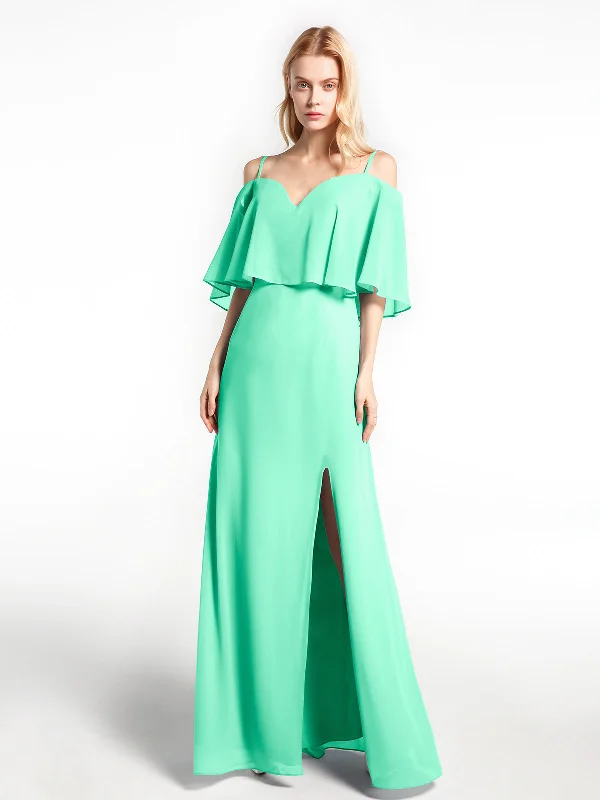 Ruffled Cold Shoulder Maxi Dress with Flounce Overlay Turquoise Trendy Maxi Dress with Lace Ruffled Cold Shoulder Maxi Dress with Flounce Overlay Turquoise Trendy Maxi Dress with Lace