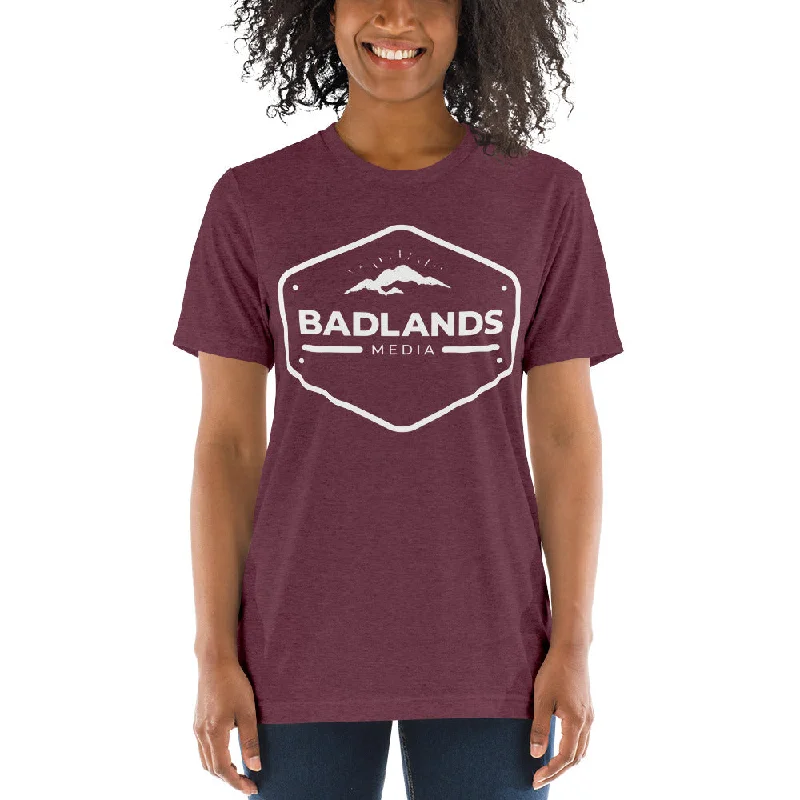 Badlands Relaxed Fit Tri-Blend Short Sleeve T-Shirt (white logo) Satin Fabric Silk Fabric Chiffon Fabric Badlands Relaxed Fit Tri-Blend Short Sleeve T-Shirt (white logo) Satin Fabric Silk Fabric Chiffon Fabric