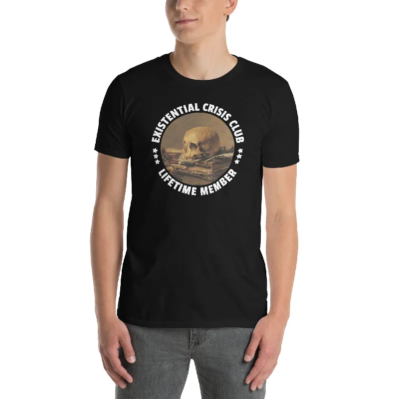 Existential Crisis Club - Lifetime Member - Premium T-Shirt Hooded Caped Shawl Collar Existential Crisis Club - Lifetime Member - Premium T-Shirt Hooded Caped Shawl Collar