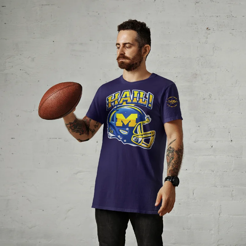 'HAIL" to Michigan Ultimate Graphic Collection Unisex T-Shirt Chenille Blend Fleece Blend Nylon Blend 'HAIL" to Michigan Ultimate Graphic Collection Unisex T-Shirt Chenille Blend Fleece Blend Nylon Blend