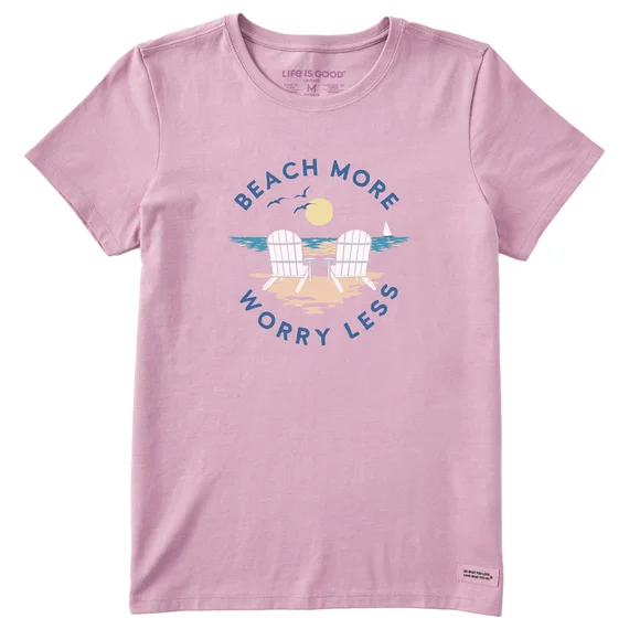 Life is Good. Women's Clean Adirondack Beach More Crusher Lite Tee, Violet Purple Mesh Blend Leather Blend Suede Blend Life is Good. Women's Clean Adirondack Beach More Crusher Lite Tee, Violet Purple Mesh Blend Leather Blend Suede Blend