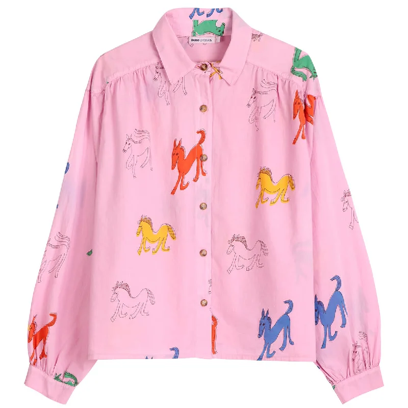 Wonder Horse Shirt by Bobo Choses Womenswear Wool Fabric Cashmere Fabric Tweed Fabric Wonder Horse Shirt by Bobo Choses Womenswear Wool Fabric Cashmere Fabric Tweed Fabric