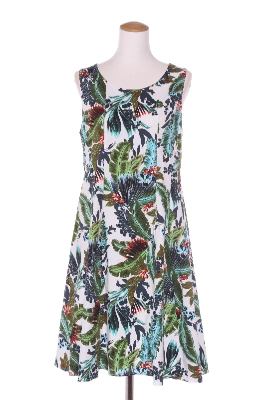 MESMERISE - Tropical print fit + flare panel dress! 14