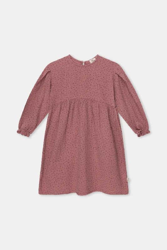 MY LITTLE COZMO PINK KARINAK GAUZE DRESS