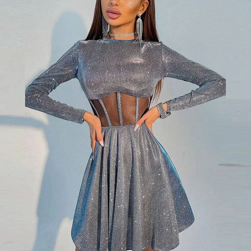 Amy Fashion - Sexy Bright Fluffy Dress