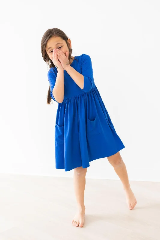 3/4 Pocket Twirl Dress