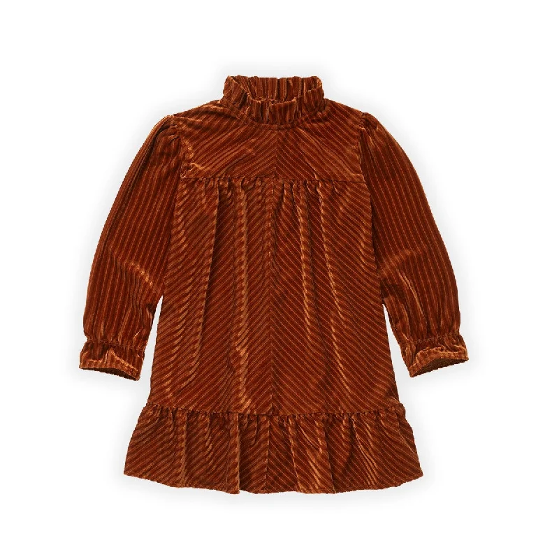 SPROET & SPROUT HAZELNUT VELVET RIB DRESS