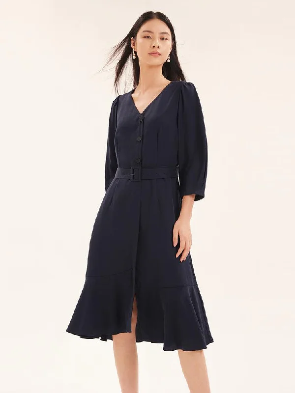 Tencel Asymmetrical Dress