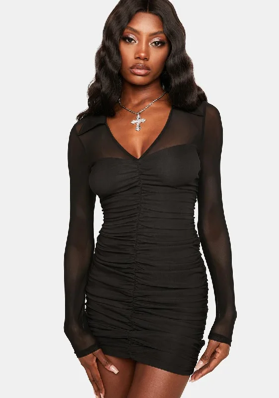 Love My Reflection Mini Dress Cozy A-Line Mini Dress