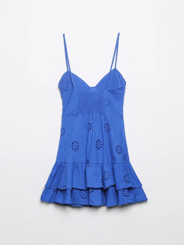 Blue Zone Planet | Luna's Layered Embellished Hollow Bra Mini Dress Fashionable A-Line Mini Dress Blue Zone Planet | Luna's Layered Embellished Hollow Bra Mini Dress Fashionable A-Line Mini Dress