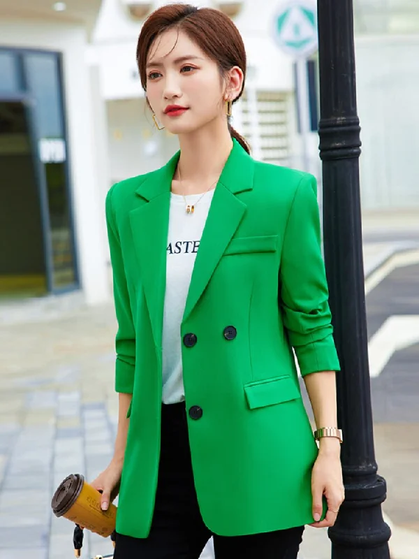 2022 New Women Elegant Loose Blazer Jackets Office Ladies Blazers Workwear Fashion Long Sleeve Coat Outwear Clothes Women Blazer Satin Jacket Silk Jacket Chiffon Jacket 2022 New Women Elegant Loose Blazer Jackets Office Ladies Blazers Workwear Fashion Long Sleeve Coat Outwear Clothes Women Blazer Satin Jacket Silk Jacket Chiffon Jacket