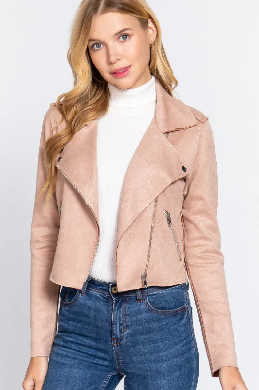 Long Slv Biker Faux Suede Short Jacket Toggled Jacket Drawstring Jacket Belted Jacket Long Slv Biker Faux Suede Short Jacket Toggled Jacket Drawstring Jacket Belted Jacket