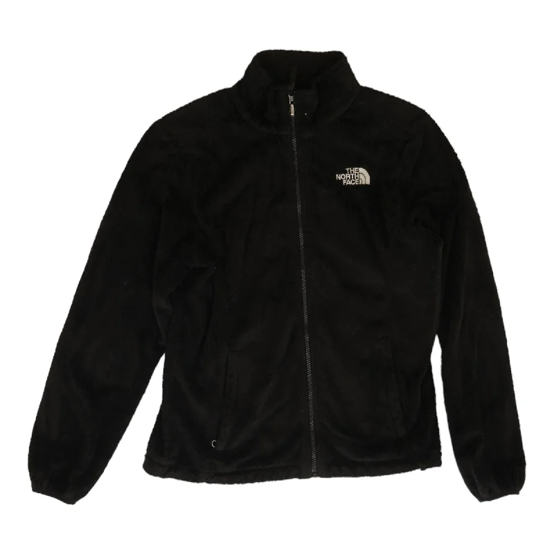 Black Solid Active Jacket Tailored Jacket Straight Jacket A-Line Jacket