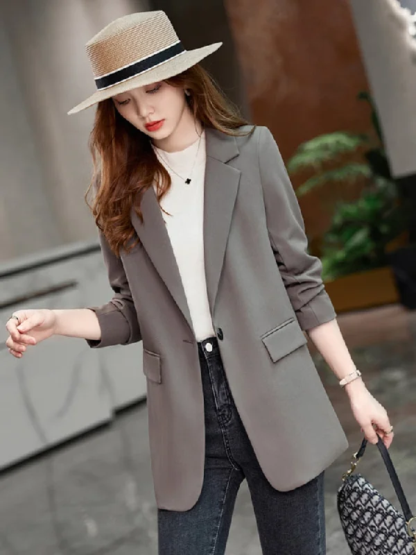 Fashion Woman Blazer 2022 Autumn Clothing Jacket Women Buttons Up Blazers for Women Casual Suits Elegant OL Female Blazer Coats Ribbed Jacket Pleated Jacket Ruffled Jacket Fashion Woman Blazer 2022 Autumn Clothing Jacket Women Buttons Up Blazers for Women Casual Suits Elegant OL Female Blazer Coats Ribbed Jacket Pleated Jacket Ruffled Jacket