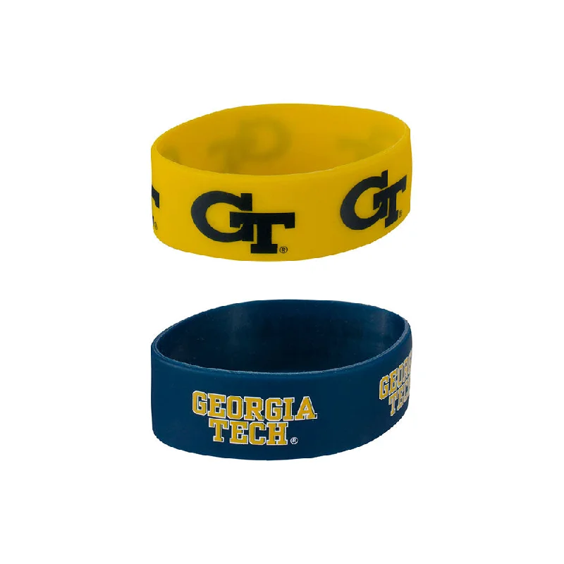 Georgia Tech Yellow Jackets 2-Pack Bracelets Satin Jacket Silk Jacket Chiffon Jacket Georgia Tech Yellow Jackets 2-Pack Bracelets Satin Jacket Silk Jacket Chiffon Jacket