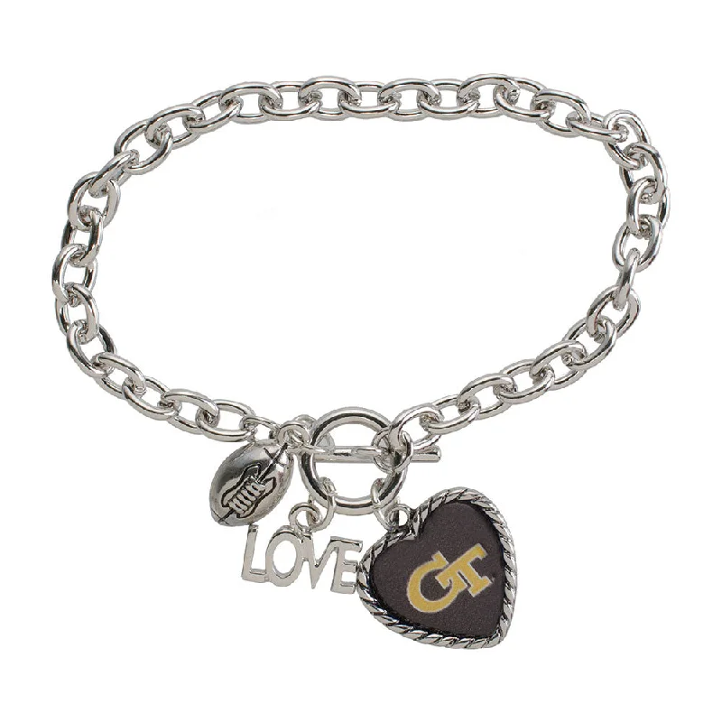 Georgia Tech Yellow Jackets Charmed Love Sport Bracelet Trench Coat Raincoat Waterproof Jacket Georgia Tech Yellow Jackets Charmed Love Sport Bracelet Trench Coat Raincoat Waterproof Jacket