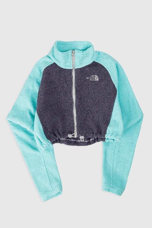 Rework North Face Crop Fleece Jacket - XL Oversized Jacket Tailored Jacket Straight Jacket Rework North Face Crop Fleece Jacket - XL Oversized Jacket Tailored Jacket Straight Jacket
