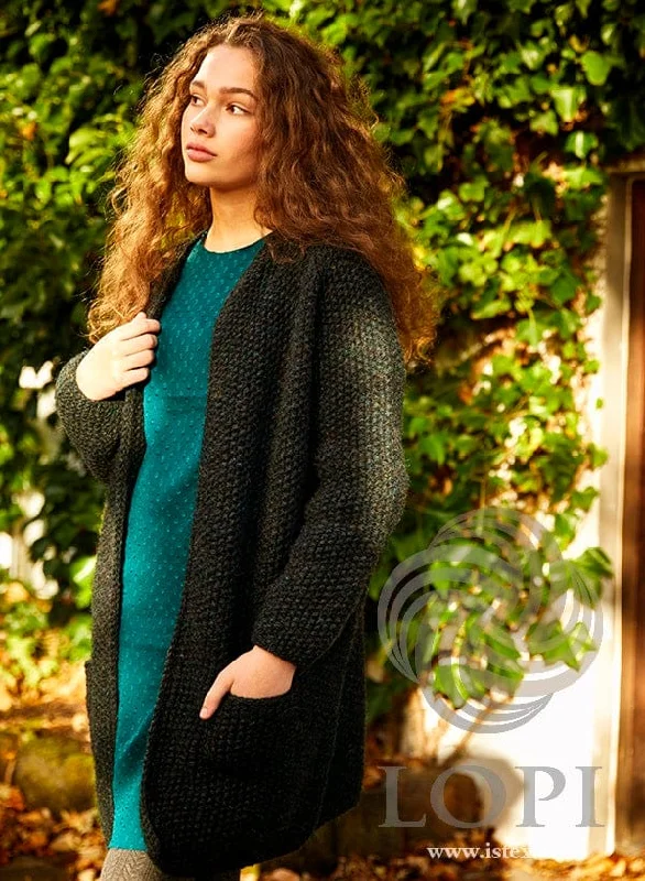 Skrugga Galaxy Long Open front Jacket - Knitting Kit Knit Jacket Woven Jacket Fleece Jacket Skrugga Galaxy Long Open front Jacket - Knitting Kit Knit Jacket Woven Jacket Fleece Jacket