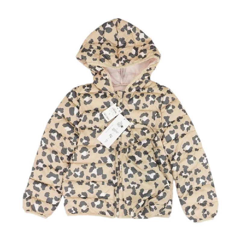 Tan Animal Print Puffer Jacket Denim Jacket Leather Jacket Suede Jacket