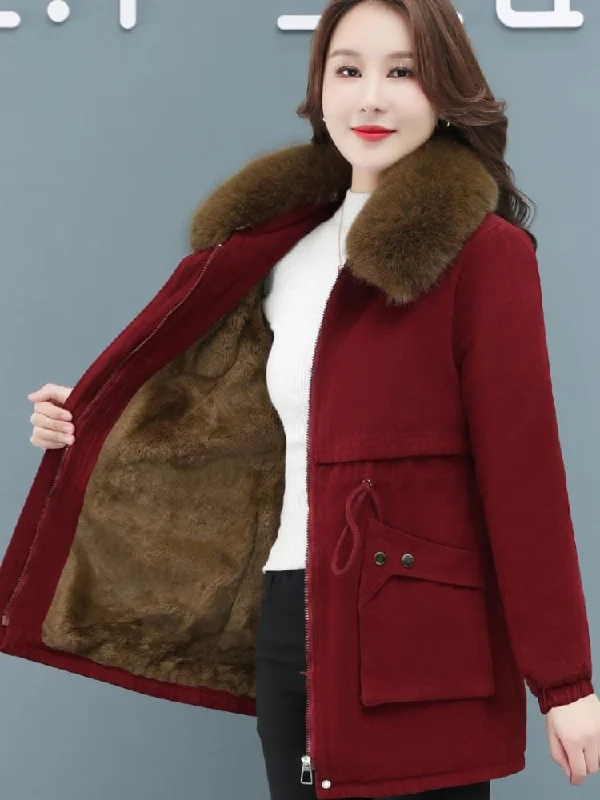 Thickened Winter Coat Women Warm Female Clothing Jackets for Women 2022 Fashion Coats Parkas Women Fur Collar Waist Womens Tops Striped Jacket Polka Dot Jacket Floral Jacket Thickened Winter Coat Women Warm Female Clothing Jackets for Women 2022 Fashion Coats Parkas Women Fur Collar Waist Womens Tops Striped Jacket Polka Dot Jacket Floral Jacket