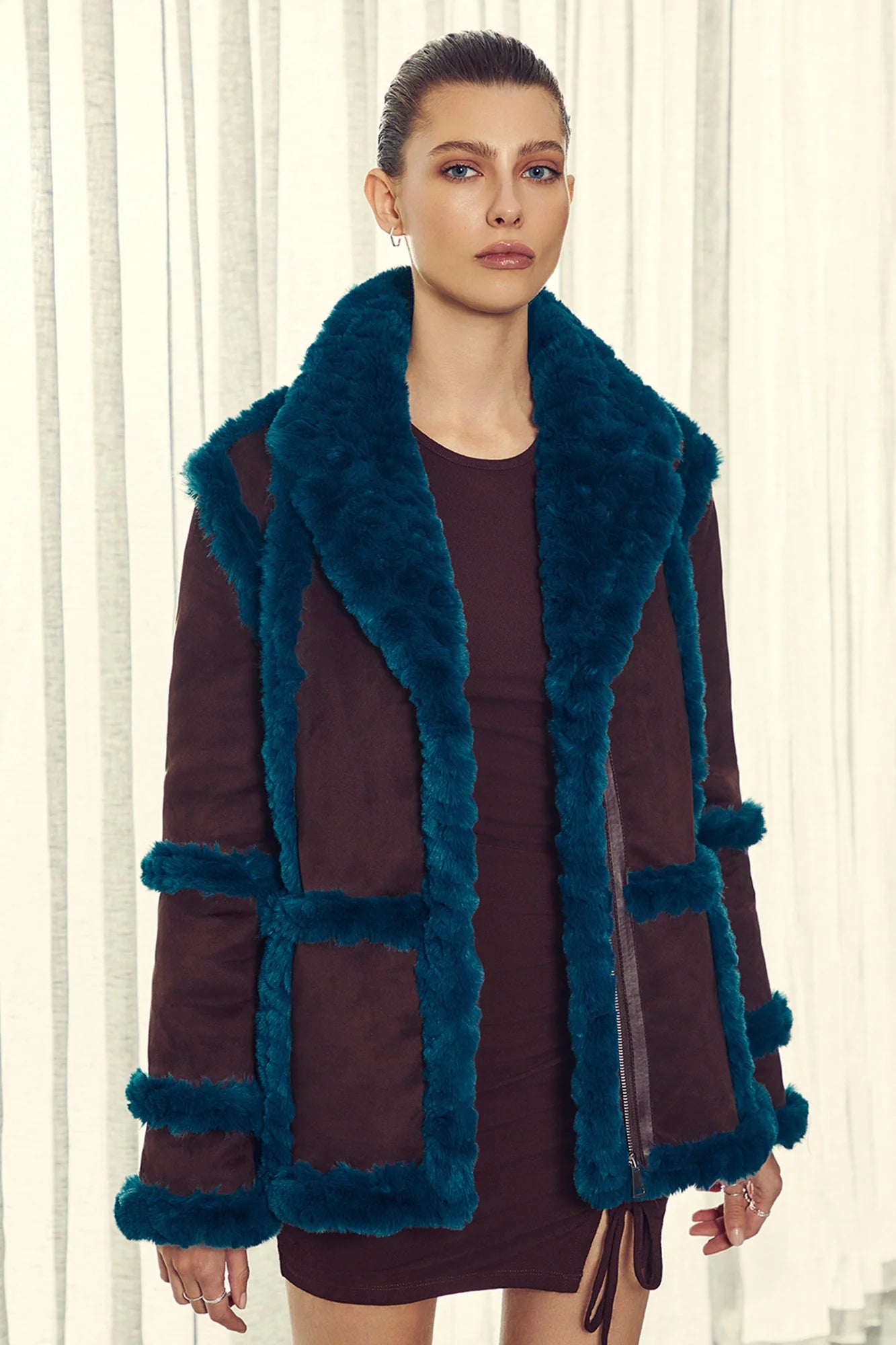 Gate Keeper Jacket | Chocolate One-Shoulder Jacket Off-the-Shoulder Jacket Asymmetrical Jacket Gate Keeper Jacket | Chocolate One-Shoulder Jacket Off-the-Shoulder Jacket Asymmetrical Jacket