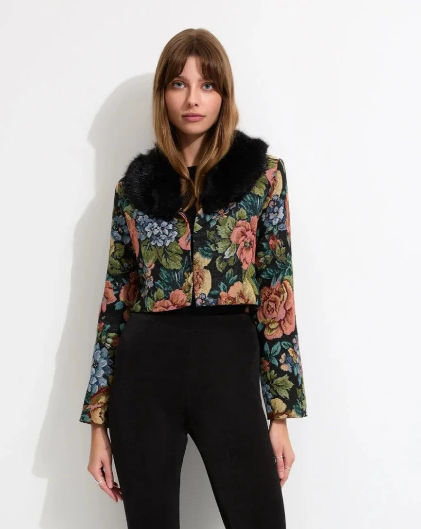 Monarch Cropped Jacket | Tapestry Herringbone Jacket Houndstooth Jacket Plaid Jacket Monarch Cropped Jacket | Tapestry Herringbone Jacket Houndstooth Jacket Plaid Jacket