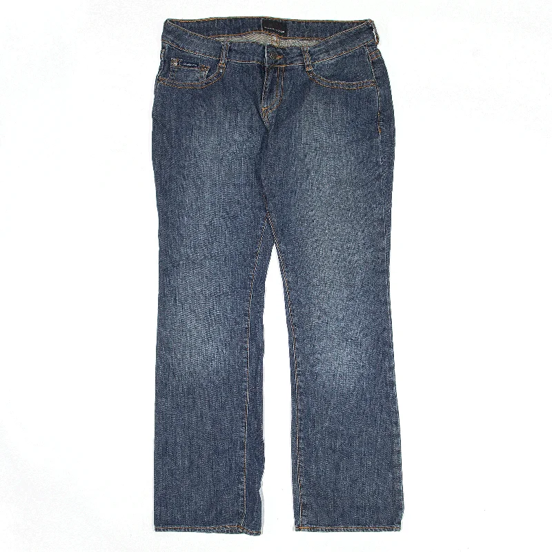 CALVIN KLEIN Jeans Blue Denim Slim Bootcut Womens W31 L32 Casual Wide-Legged Denim Jeans CALVIN KLEIN Jeans Blue Denim Slim Bootcut Womens W31 L32 Casual Wide-Legged Denim Jeans
