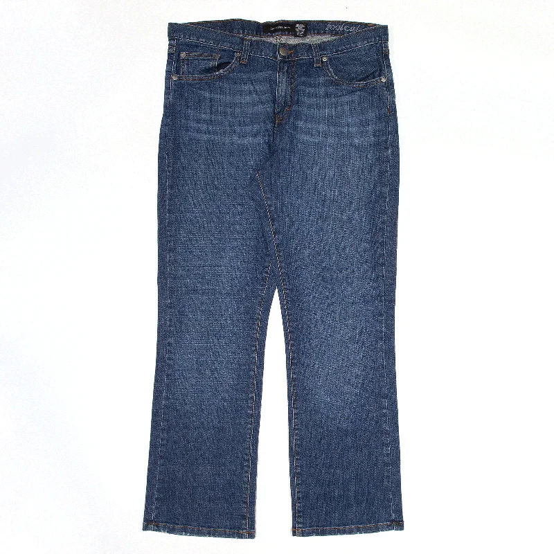 CALVIN KLEIN Jeans Blue Denim Regular Bootcut Womens W34 L30 Stylish Stone-Wash Denim Jeans CALVIN KLEIN Jeans Blue Denim Regular Bootcut Womens W34 L30 Stylish Stone-Wash Denim Jeans