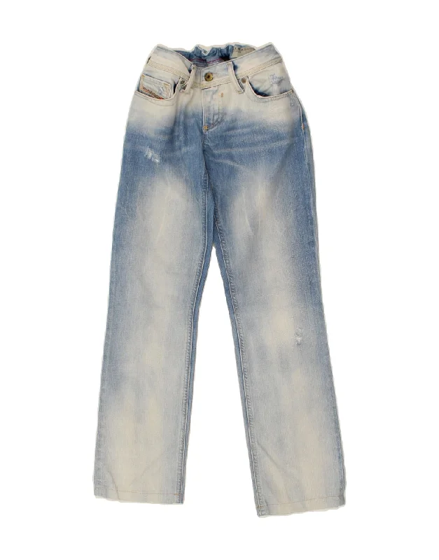 DIESEL Womens Lowky Low Waist Regular Straight Jeans W26 L28 Blue Cotton Elegant Dark-Wash Bootcut Jeans DIESEL Womens Lowky Low Waist Regular Straight Jeans W26 L28 Blue Cotton Elegant Dark-Wash Bootcut Jeans