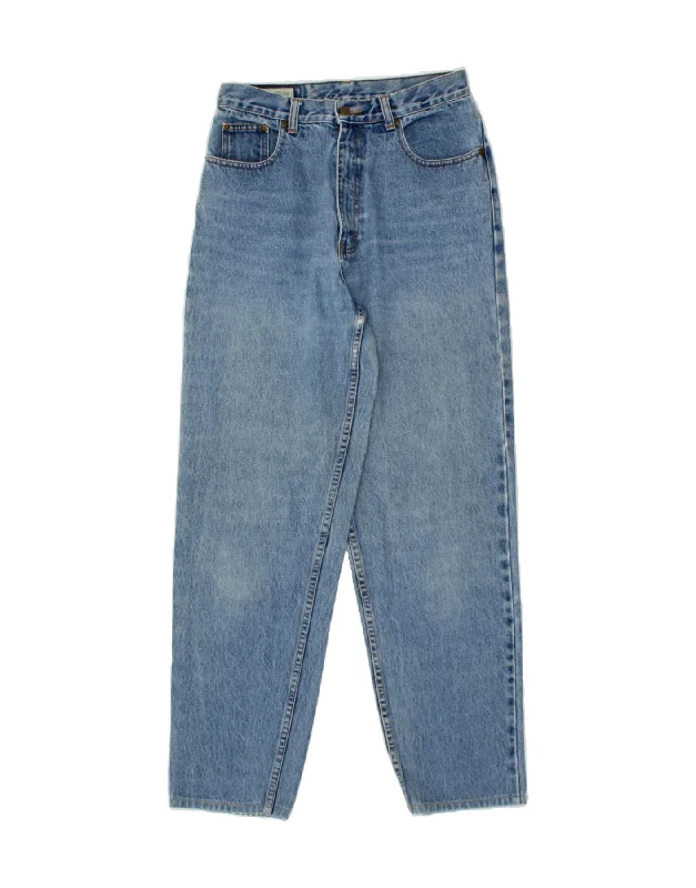 EDDIE BAUER Womens High Waist Tapered Jeans US 10 Medium W30 L30 Blue Comfortable Distressed Straight-Leg Jeans EDDIE BAUER Womens High Waist Tapered Jeans US 10 Medium W30 L30 Blue Comfortable Distressed Straight-Leg Jeans