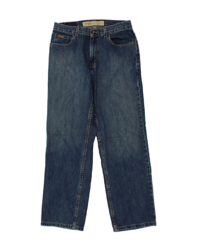EDDIE BAUER Womens Natural Fit Loose Jeans US 10 Medium W30 L29 Blue Chic Rolled Cuff Denim Jeans EDDIE BAUER Womens Natural Fit Loose Jeans US 10 Medium W30 L29 Blue Chic Rolled Cuff Denim Jeans